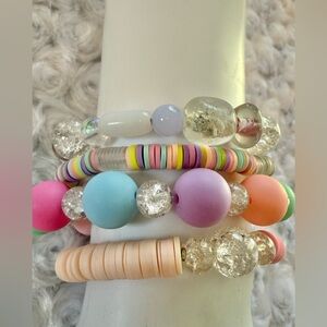 Colorful Beaded Bracelet Set